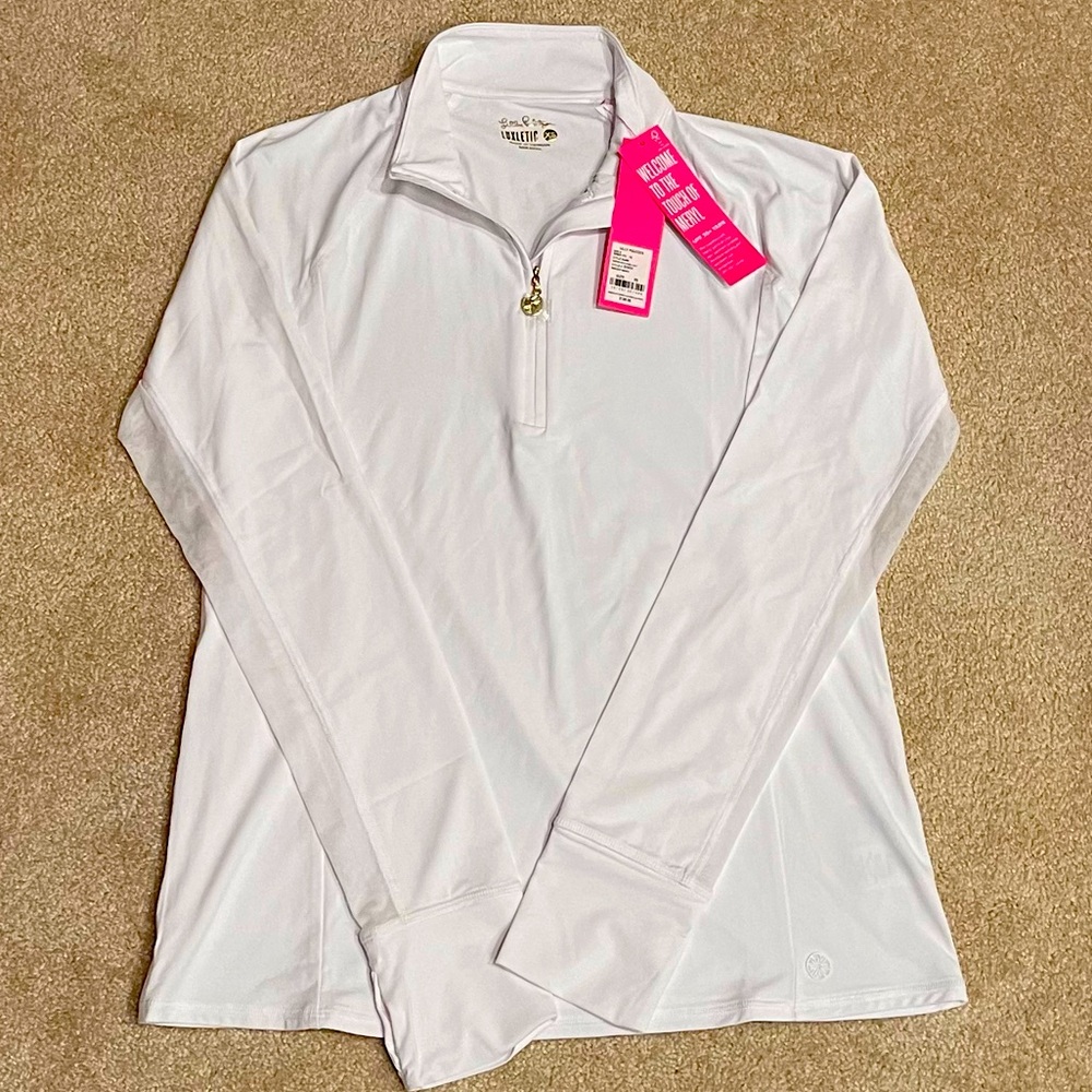Lilly Pulitzer Luxletic Marion Mesh Panel Half Zip